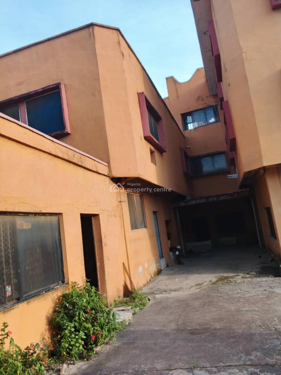 a Block of 10 Two Bedroom Flats with a Massive Warehouse on The Ground, Chemistry, Okota, Isolo, Lagos, Block of Flats for Sale
