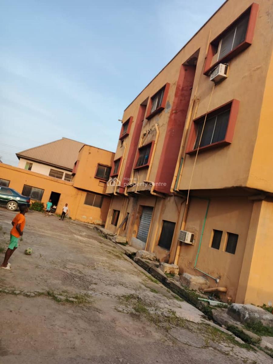 a Block of 10 Two Bedroom Flats with a Massive Warehouse on The Ground, Chemistry, Okota, Isolo, Lagos, Block of Flats for Sale