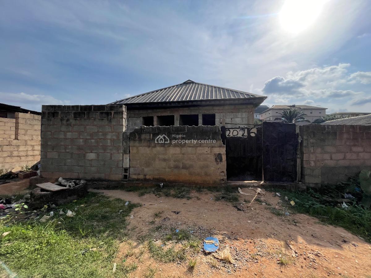 Uncompleted 3 Units Mini Flat with Foundation Behind, Obawole, Ifako-ijaiye, Lagos, Block of Flats for Sale