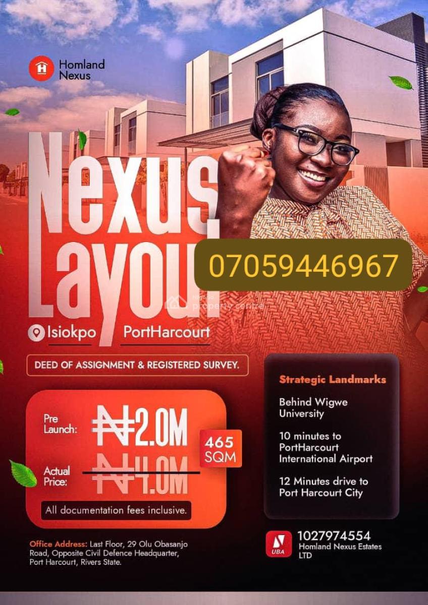 Plots of Affordable Land in Isiokpo, Behind Wigwe University, Ikwerre, Rivers, Mixed-use Land for Sale