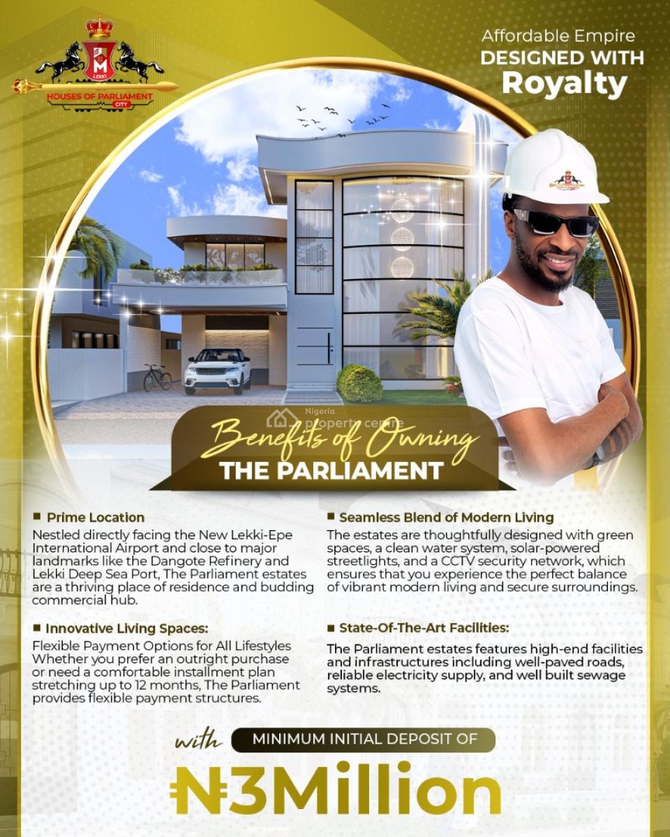 The Parliament Estate: Phase I & Phase Ii*, Bolorunpelu-onigbedu (oke-ogun), Opposite Aiyetoro Government Scheme,, Ibeju Lekki, Lagos, Residential Land for Sale