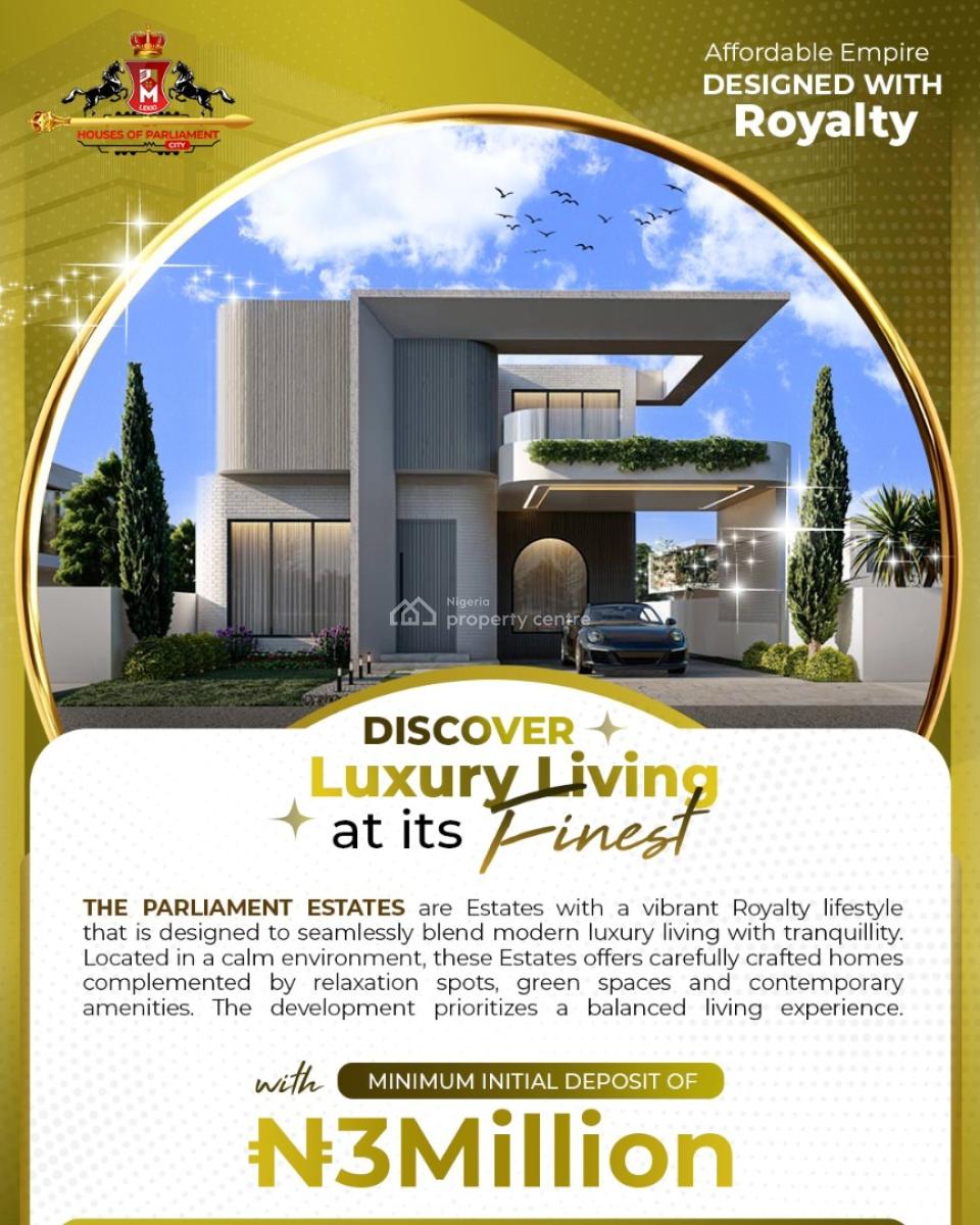 The Parliament Estate: Phase I & Phase Ii*, Bolorunpelu-onigbedu (oke-ogun), Opposite Aiyetoro Government Scheme,, Ibeju Lekki, Lagos, Residential Land for Sale