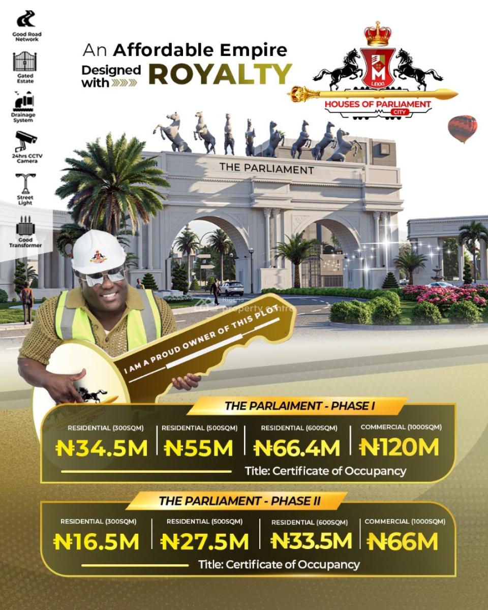 The Parliament Estate: Phase I & Phase Ii*, Bolorunpelu-onigbedu (oke-ogun), Opposite Aiyetoro Government Scheme,, Ibeju Lekki, Lagos, Residential Land for Sale