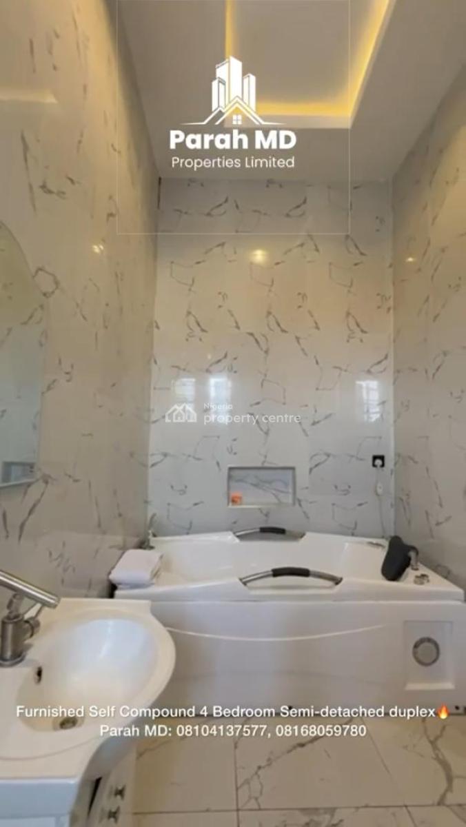 4 Bedroom Semi Detached Duplex, Ikota, Lekki, Lagos, Semi-detached Duplex for Rent