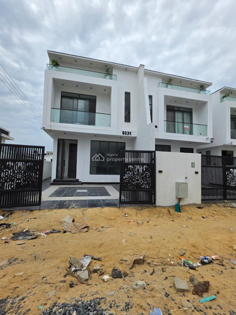 Newly Built 4-bedroom Semi-detached Duplex, Chevron, Lekki, Lagos, House for Sale