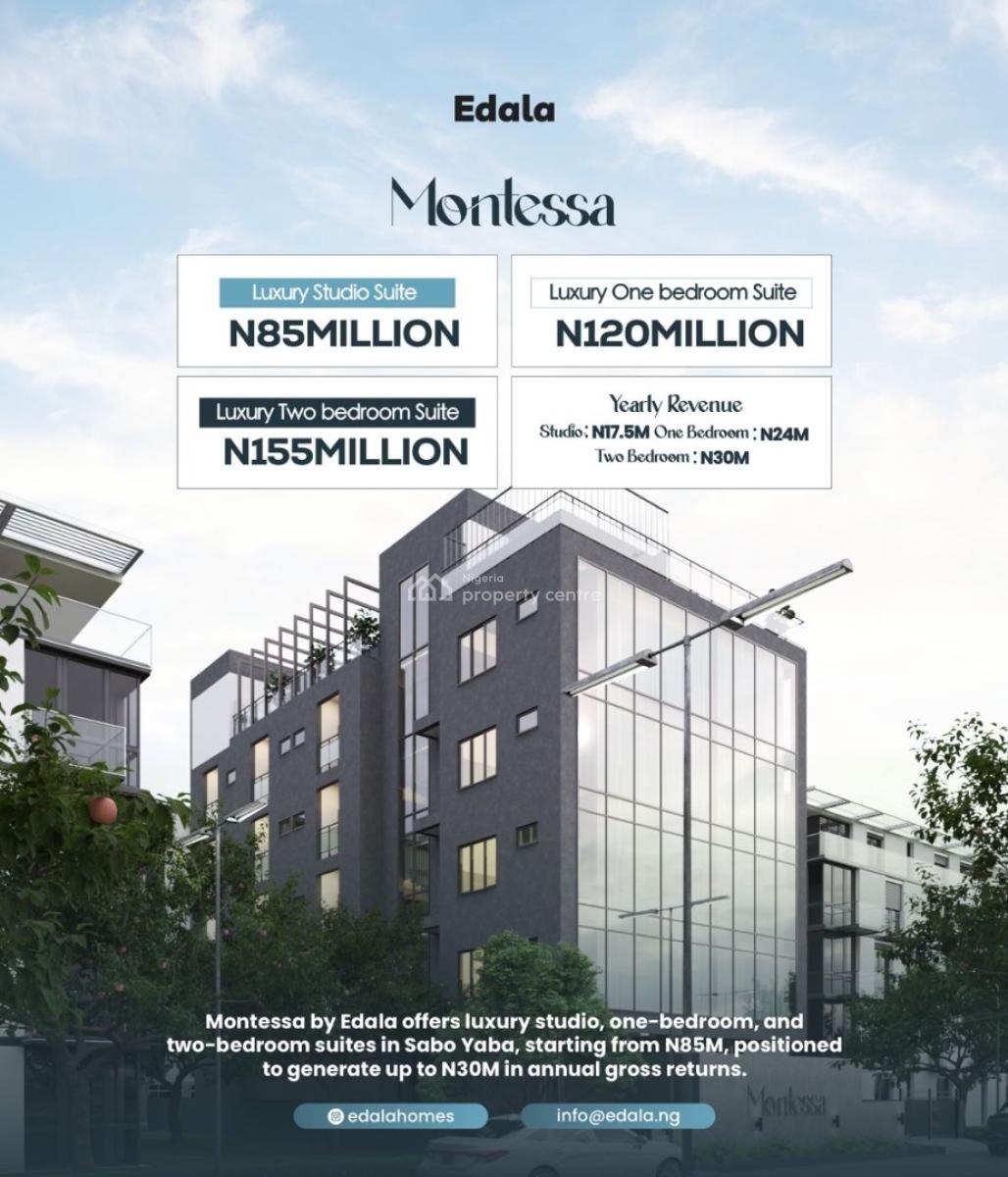 Earn Up to 30m Annually of a 2 Bedroom Apartment with Co-working Space, Perfect for High Returns with Strong Rental Income, Yaba, Lagos, Block of Flats for Sale