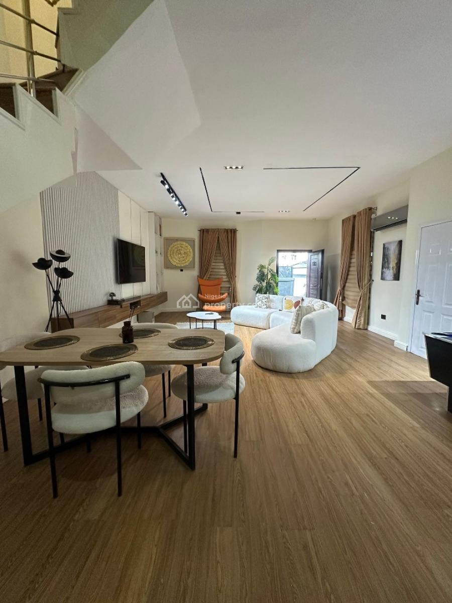 Beautiful 4 Bedroom Semi-detached Duplex with Pool & Bq, Osapa, Lekki, Lagos, House for Rent