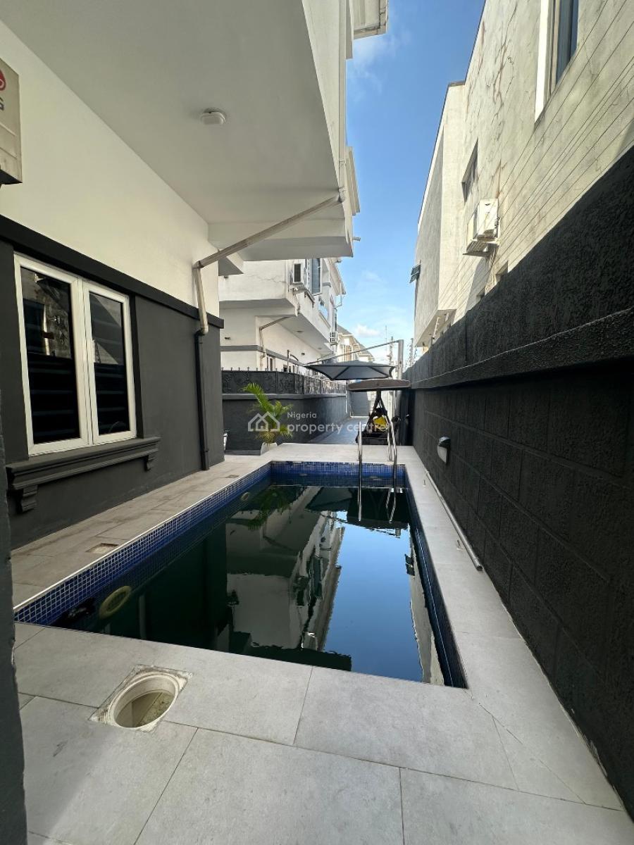Beautiful 4 Bedroom Semi-detached Duplex with Pool & Bq, Osapa, Lekki, Lagos, House for Rent