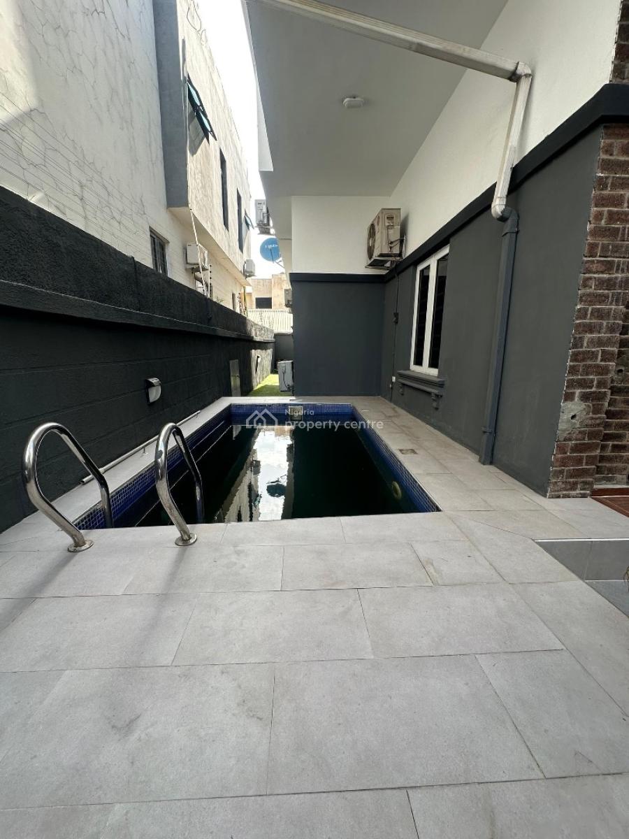 Beautiful 4 Bedroom Semi-detached Duplex with Pool & Bq, Osapa, Lekki, Lagos, House for Rent