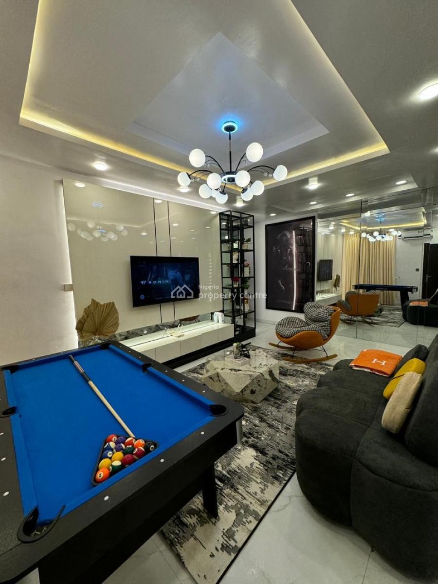 Luxury 2 Bedroom Apartment with Snooker, Gym, Pool, Speedy Internet, 24/7 Power Supply, Secured Location, Ikate, Lekki, Lagos, Flat / Apartment Short Let
