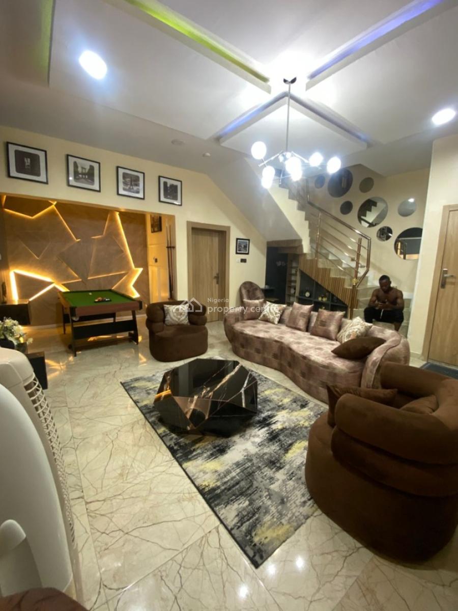 Luxurious Furnished 3 Bedroom Duplex 30kva Inverter 24hours Light, Secure Estate Harris Drive, Vgc, Lekki, Lagos, Flat / Apartment for Rent