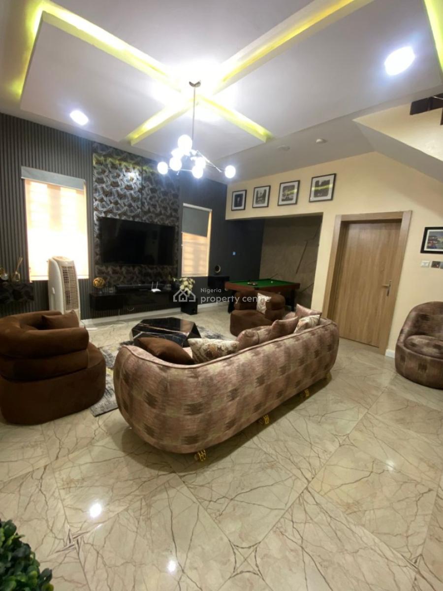 Luxurious Furnished 3 Bedroom Duplex 30kva Inverter 24hours Light, Secure Estate Harris Drive, Vgc, Lekki, Lagos, Flat / Apartment for Rent