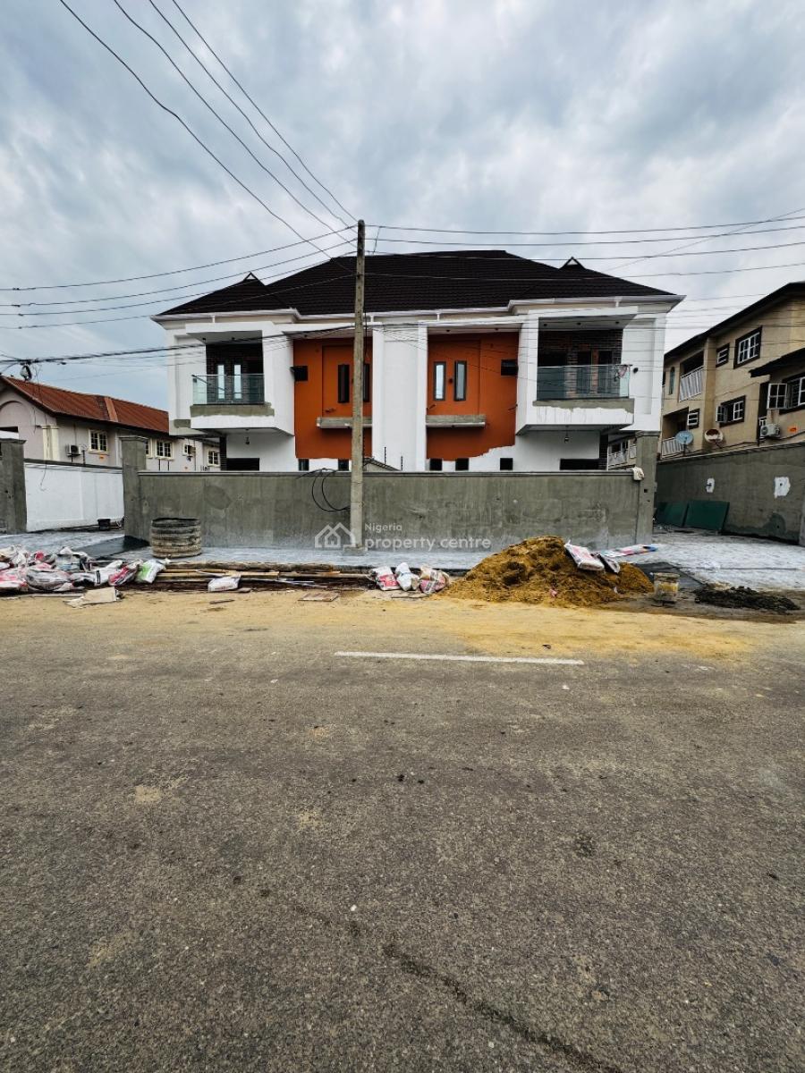 Breathtaking 4 Bedroom Semi Detached Duplex with Bq, Beautifully Designed Home with Bq in a Well Secured Estate, Gra Phase 1, Magodo, Lagos, Semi-detached Duplex for Sale