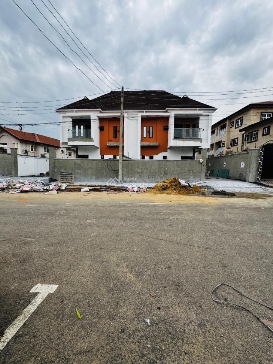 Breathtaking 4 Bedroom Semi Detached Duplex with Bq, Beautifully Designed Home with Bq in a Well Secured Estate, Gra Phase 1, Magodo, Lagos, Semi-detached Duplex for Sale