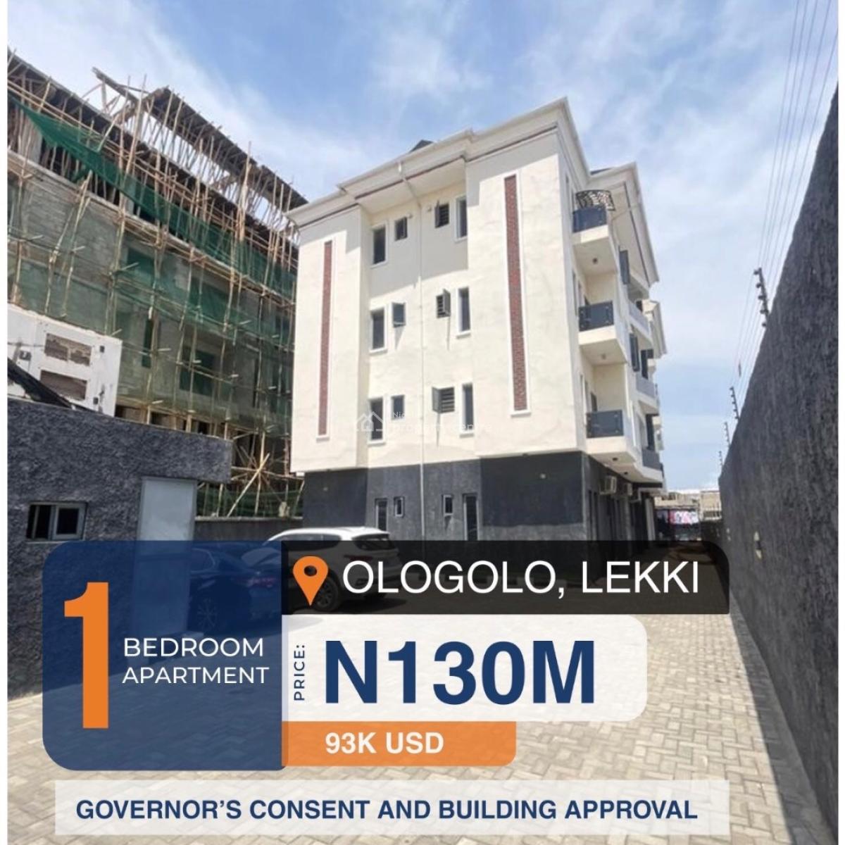 Lovely 1 Bedroom Apartment, Ologolo, Ologolo, Lekki, Lagos, Block of Flats for Sale