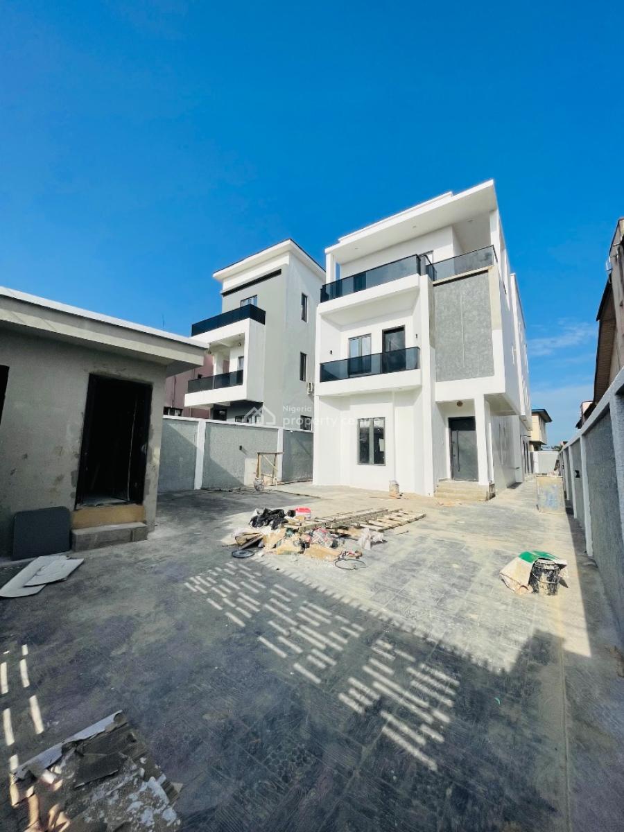 Newly Built 7 Bedroom Fully Detached Duplex with a Bq and Pool, Magnificently Designed House + Pool, Study, Terrace, Bq in an Estate, Gra Phase 2, Magodo, Lagos, Detached Duplex for Sale