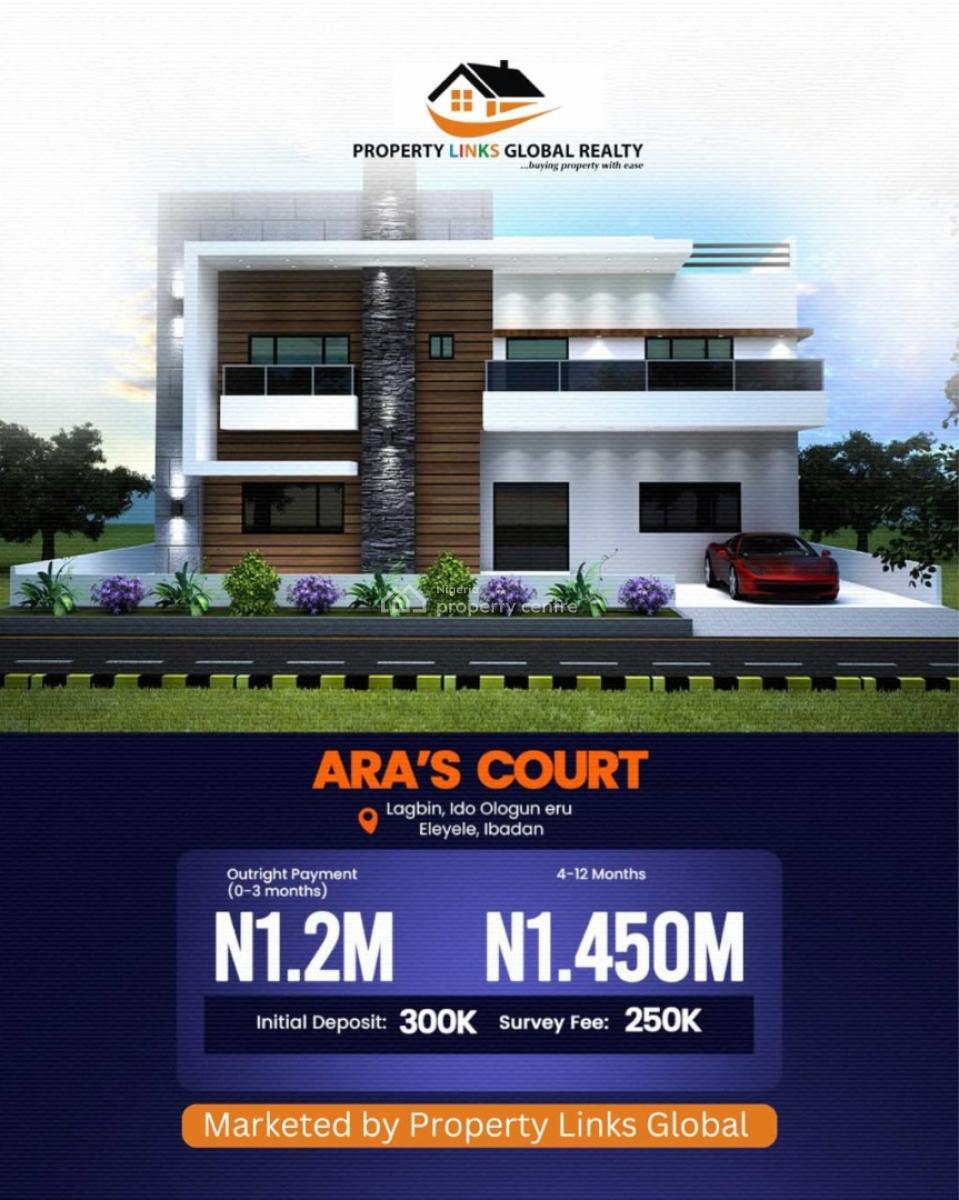 Affordable Land in Prime Location with Amazing Features, Aras Court Estate in Lagbin Ido Ologuneru,, Ibadan, Oyo, Residential Land for Sale