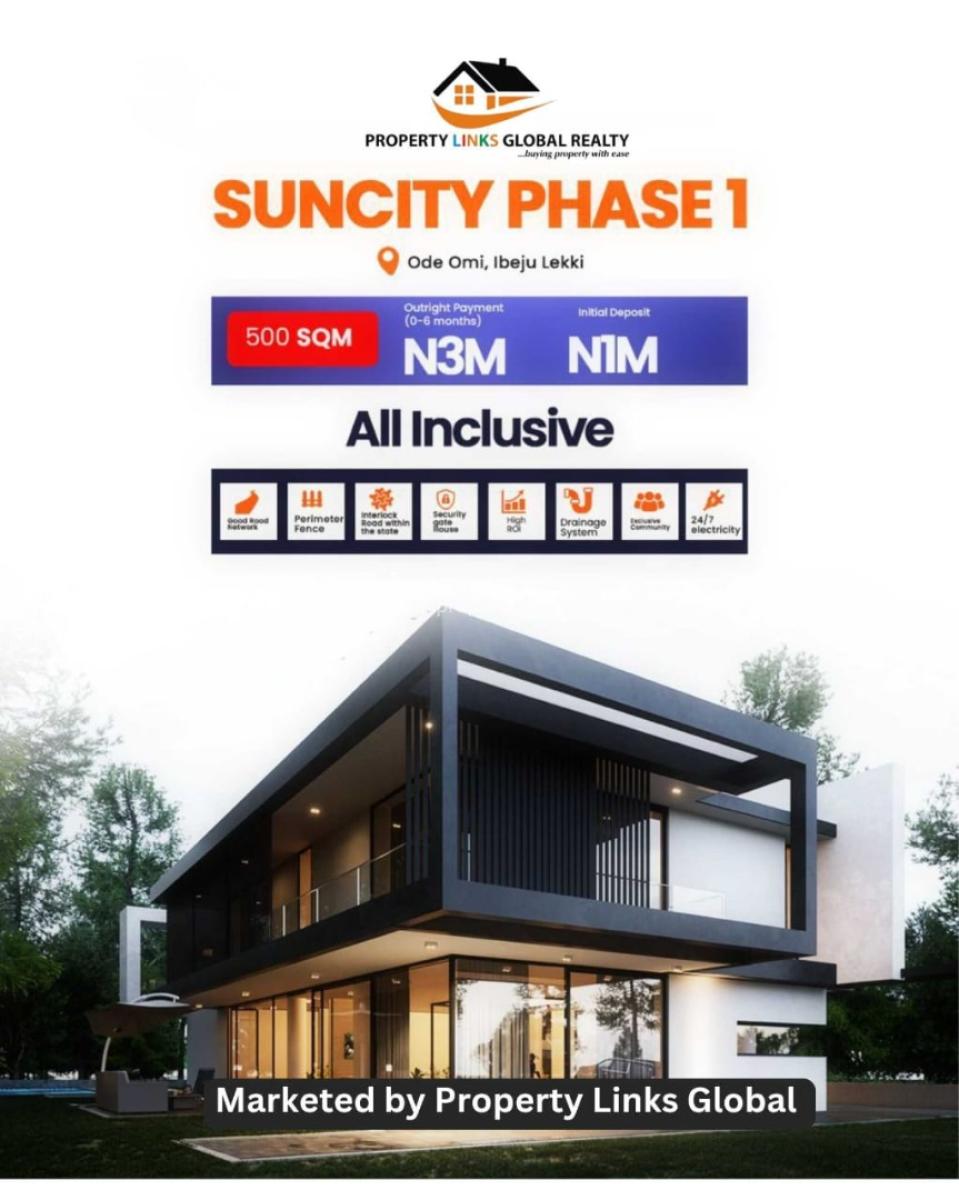 Land, Sun City Phase 1,, Ibeju Lekki, Lagos, Mixed-use Land for Sale