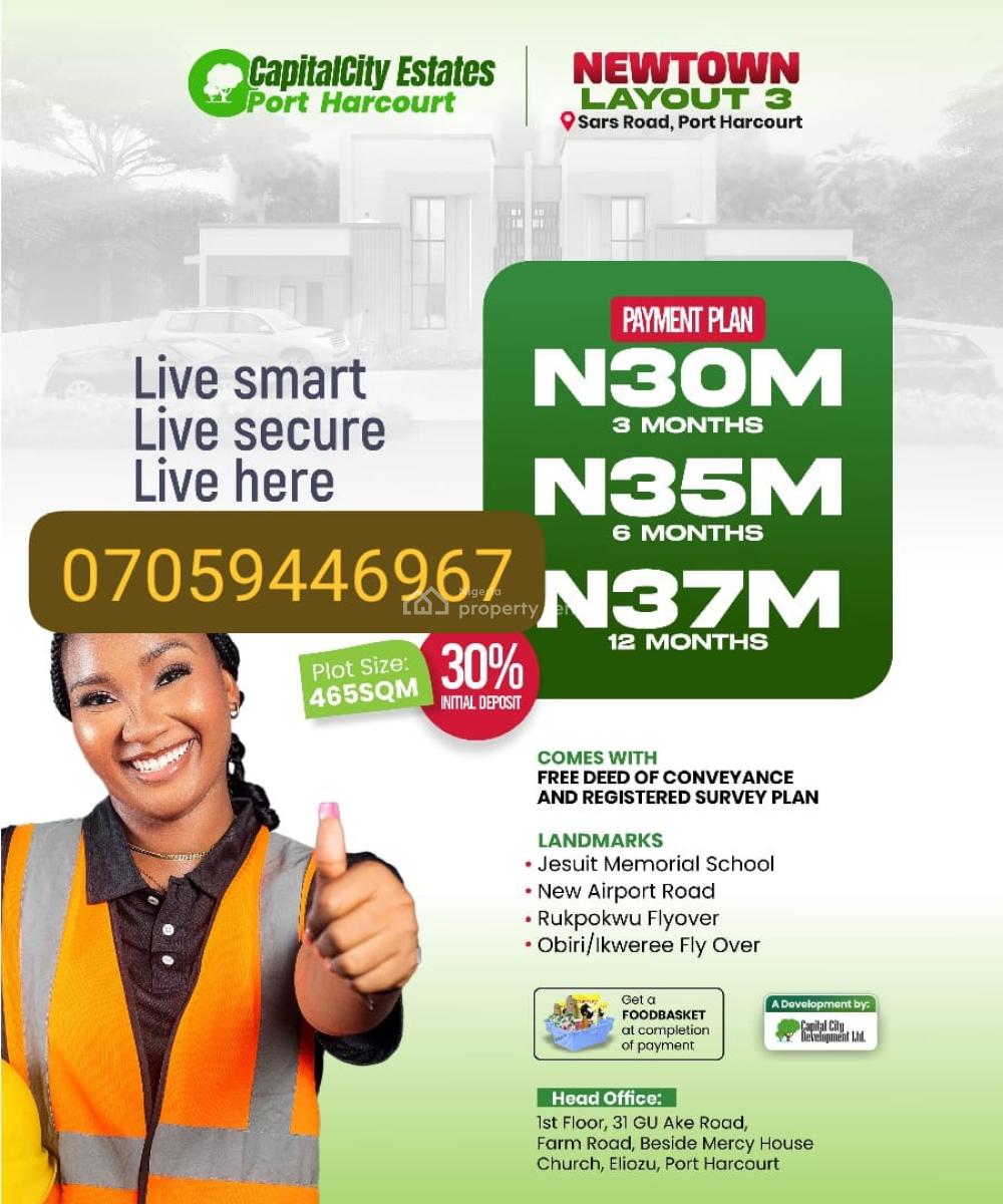 Plots of Luxury Land in Portharcourt, Sars Road Portharcourt, Oshimili North, Delta, Mixed-use Land for Sale