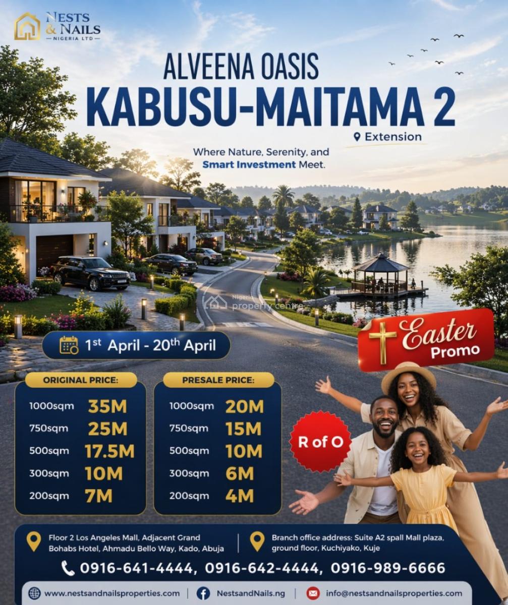 Alveena Oasis Estate Land, Via Mpape, Kabusu - Maitama 2 Extension, Maitama 2, Maitama District, Abuja, Residential Land for Sale