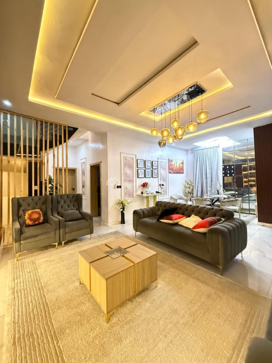 Fully Furnished / Spacious 4 Bedroom Fully Detached Duplex with Bq ,, Ajah, Lagos, Detached Duplex for Rent