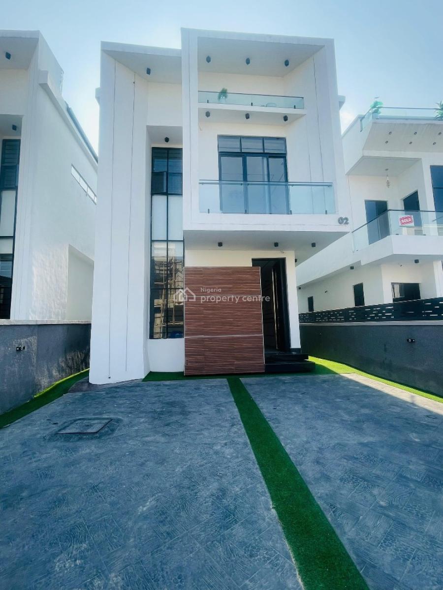 Pristine 5 Bedroom  Fully Detached with Bq and Smart Home in an Estate, Chevron, Lekki, Lagos, Detached Duplex for Sale