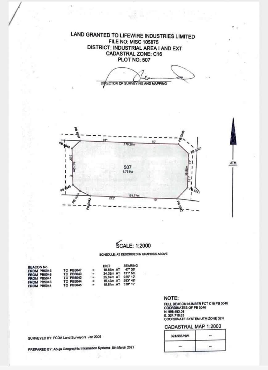 Huge Lands, Opposite Coca-cola and Julius Bergar, Idu Industrial, Abuja, Industrial Land for Sale