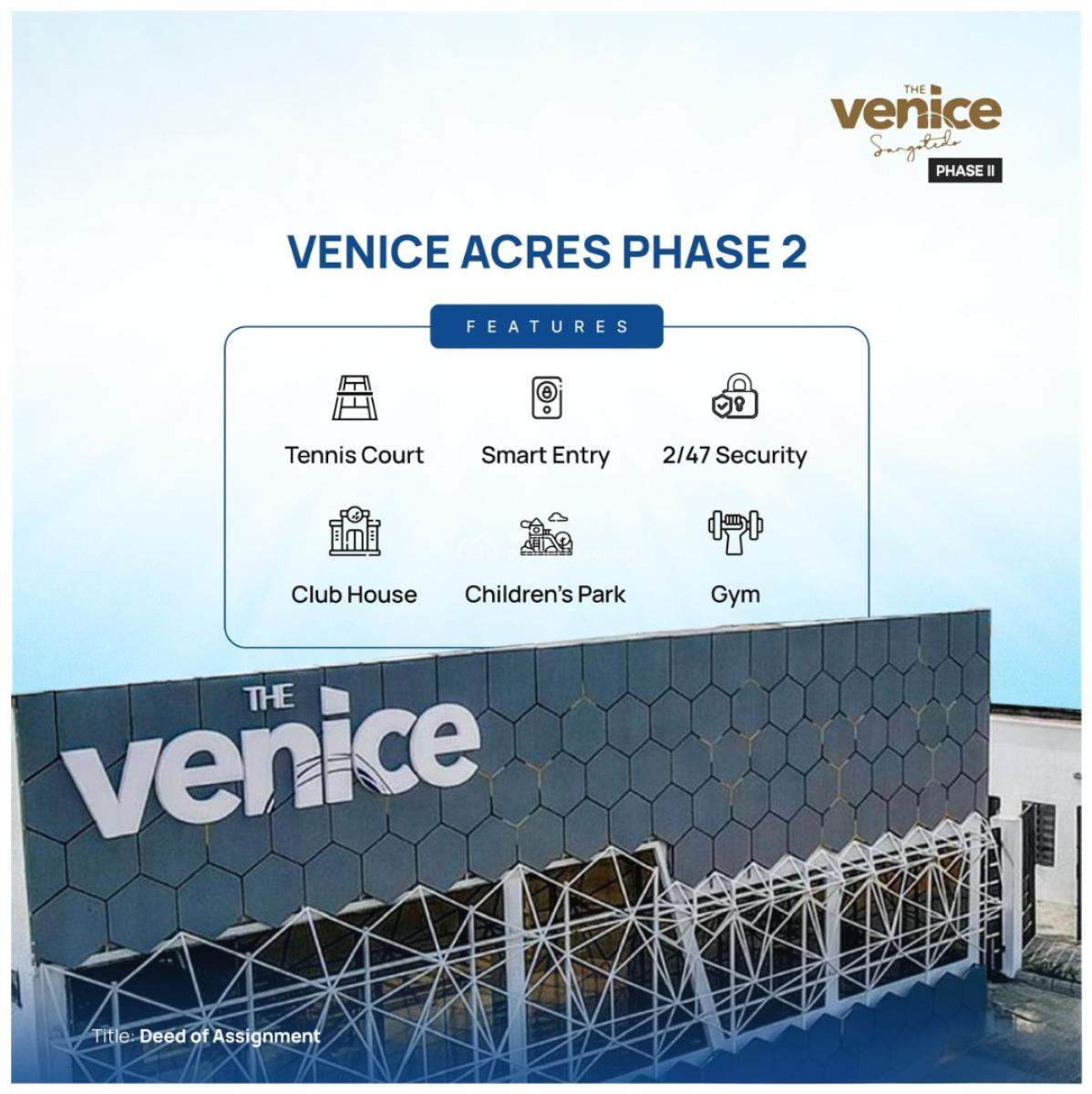 Plots of Land Available in a Serene Estate, Venice Acres Phase 2 / Coop City Way, Sangotedo, Ajah, Lagos, Residential Land for Sale