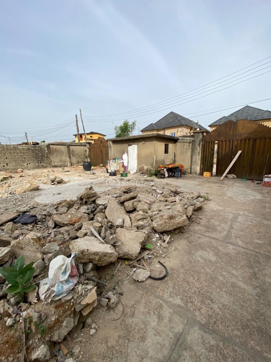 Complete Dry , Fenced and Gated Full Plot Land, Off Century Road, Ago Palace, Isolo, Lagos, Residential Land for Sale