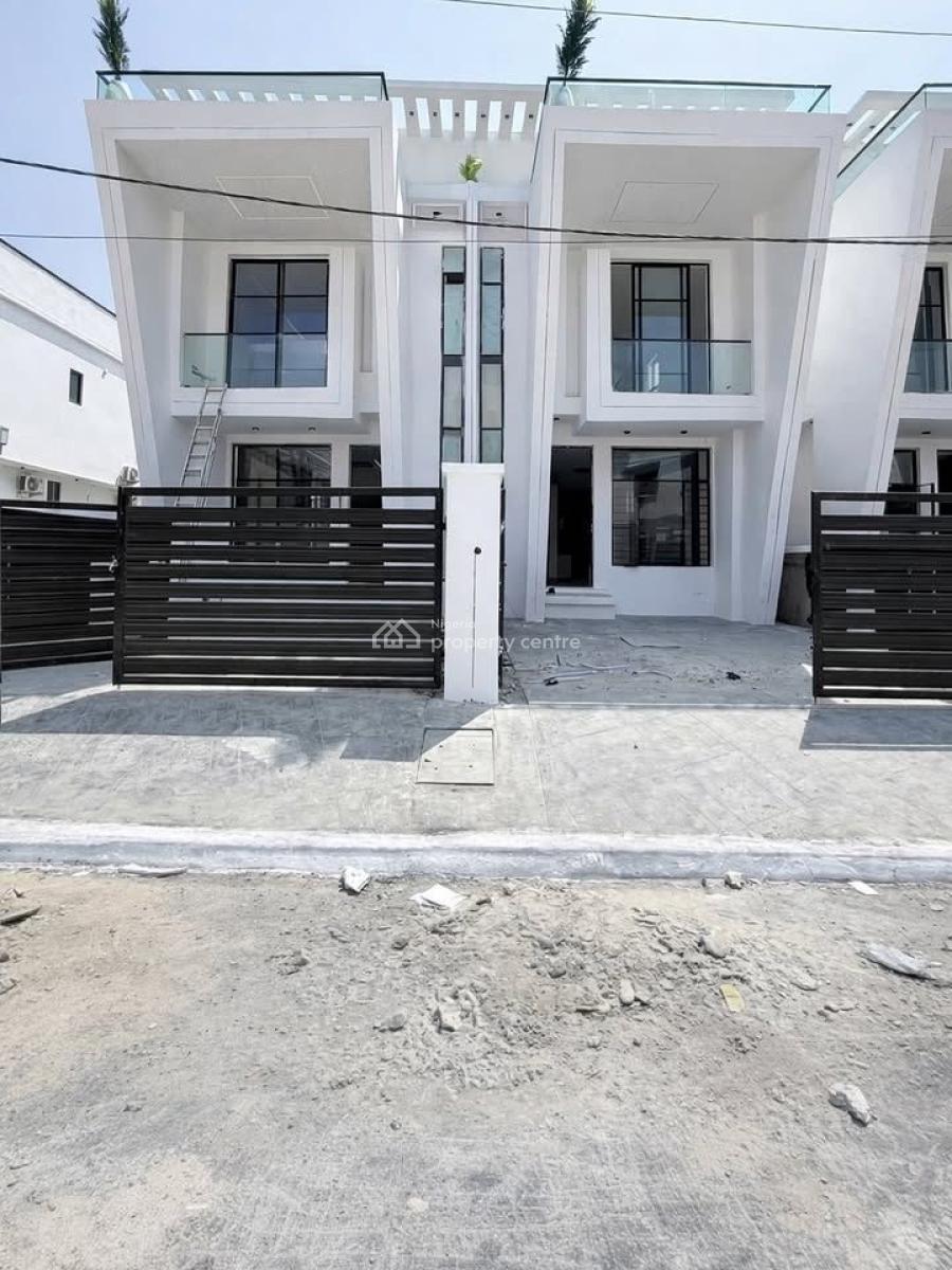 4 Bedroom Semi-detached Duplex with Bq, Ikota, Lekki, Lagos, Semi-detached Duplex for Rent