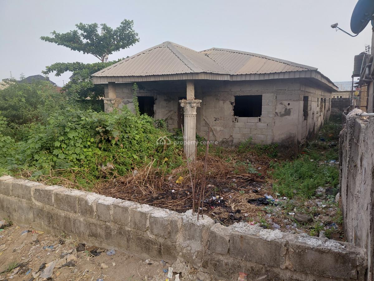Uncompleted Building in The Heart of Ketu, Fehintolu Street, Ketu, Lagos, House for Sale