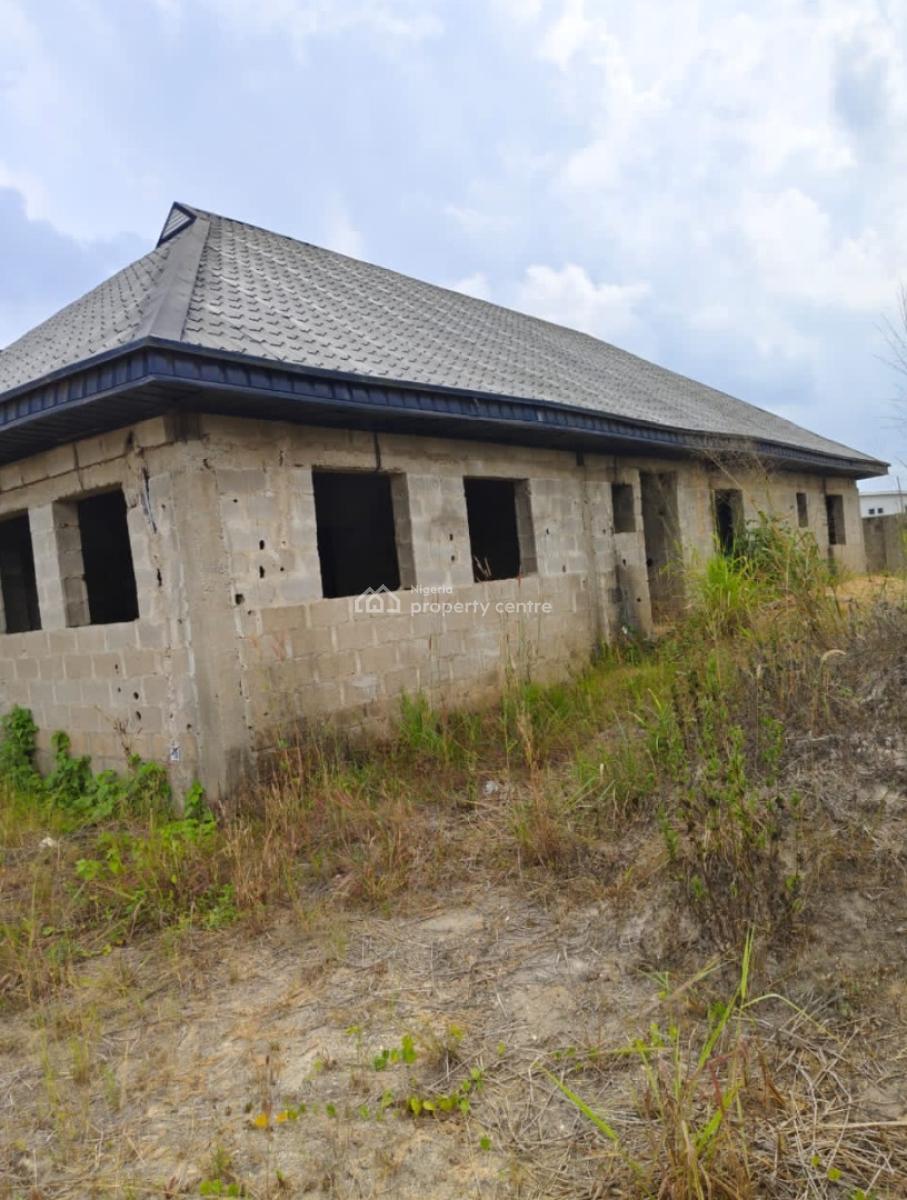 Cheap: Uncompleted 4 Bedroom Fully Detach Bungalow on (a Plot), @ Orile Egun Estate Area, Pakuro, Off Lagos Ibadan Expressway, Mowe Town, Ogun, Detached Bungalow for Sale