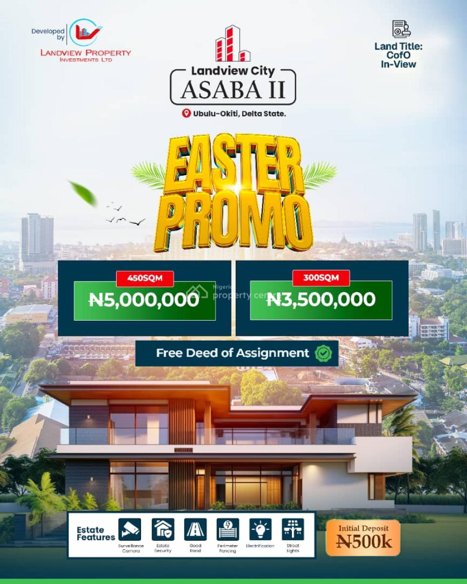 Land Selling in an Eastern Promo, Landview City, Asaba - Benin Expressway, Warri, Delta, Residential Land for Sale