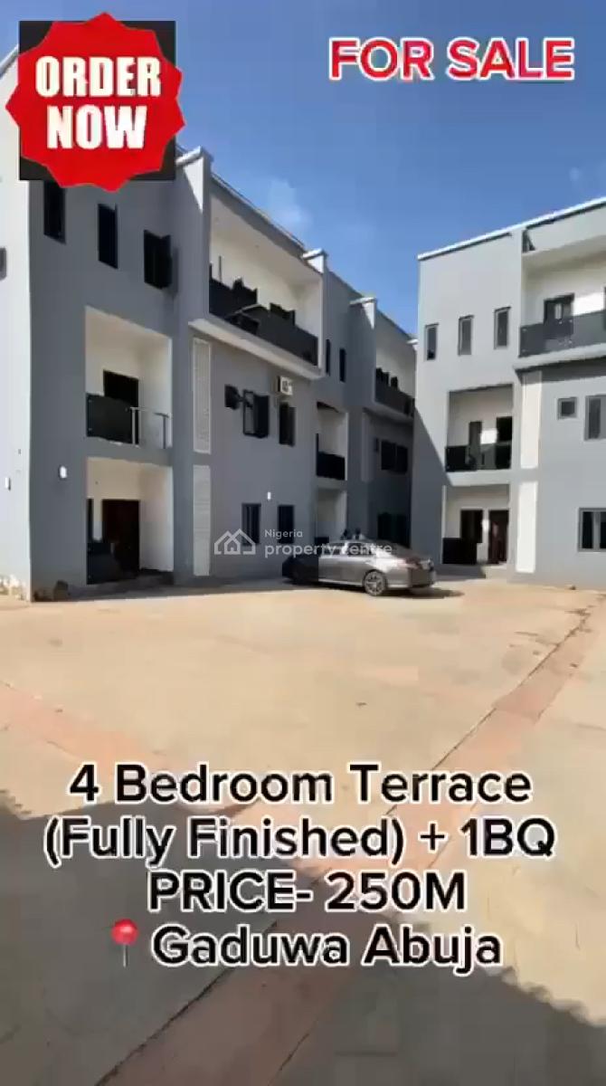 Luxury 4 Bedroom Terrace Duplex, Gaduwa Estate, Gaduwa, Abuja, Terraced Duplex for Sale