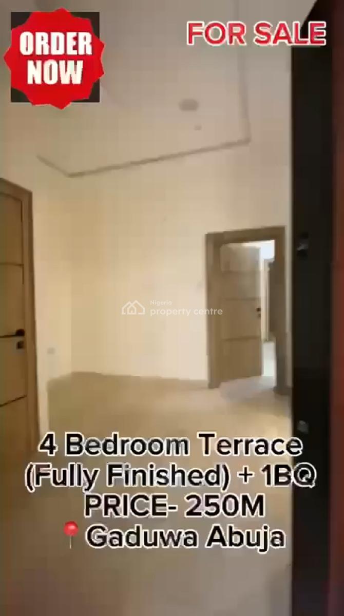 Luxury 4 Bedroom Terrace Duplex, Gaduwa Estate, Gaduwa, Abuja, Terraced Duplex for Sale