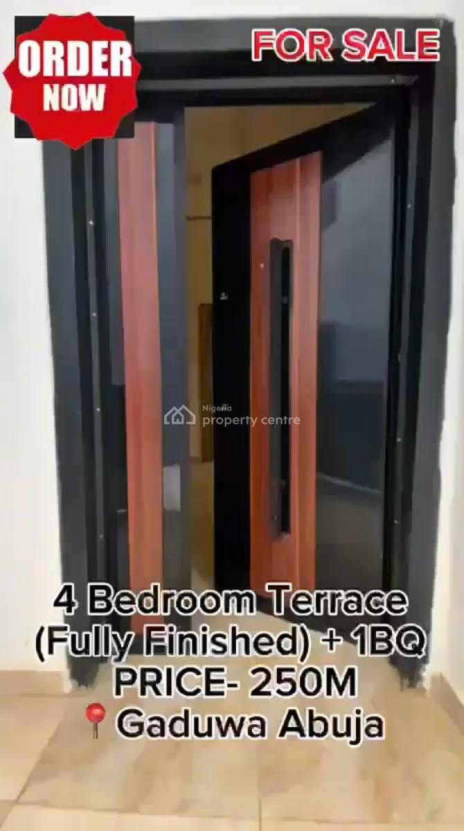 Luxury 4 Bedroom Terrace Duplex, Gaduwa Estate, Gaduwa, Abuja, Terraced Duplex for Sale