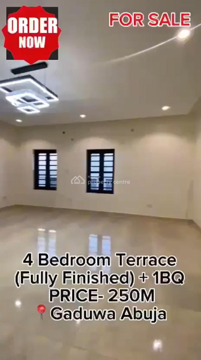 Luxury 4 Bedroom Terrace Duplex, Gaduwa Estate, Gaduwa, Abuja, Terraced Duplex for Sale