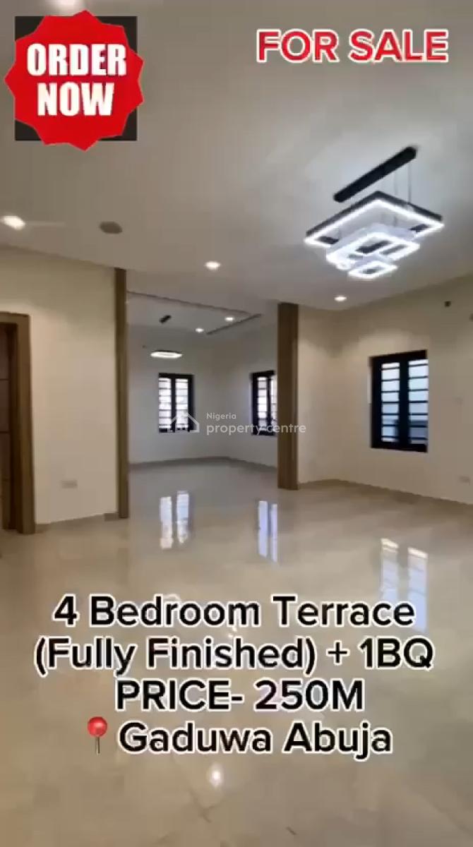 Luxury 4 Bedroom Terrace Duplex, Gaduwa Estate, Gaduwa, Abuja, Terraced Duplex for Sale
