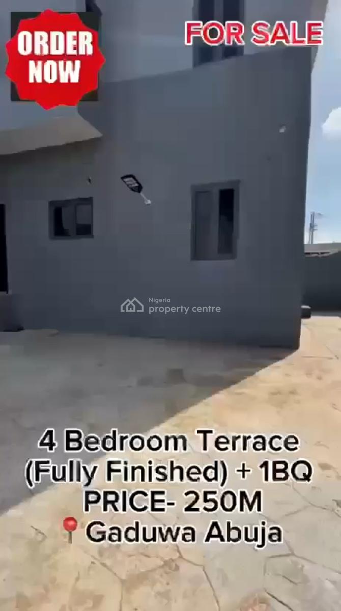 Luxury 4 Bedroom Terrace Duplex, Gaduwa Estate, Gaduwa, Abuja, Terraced Duplex for Sale