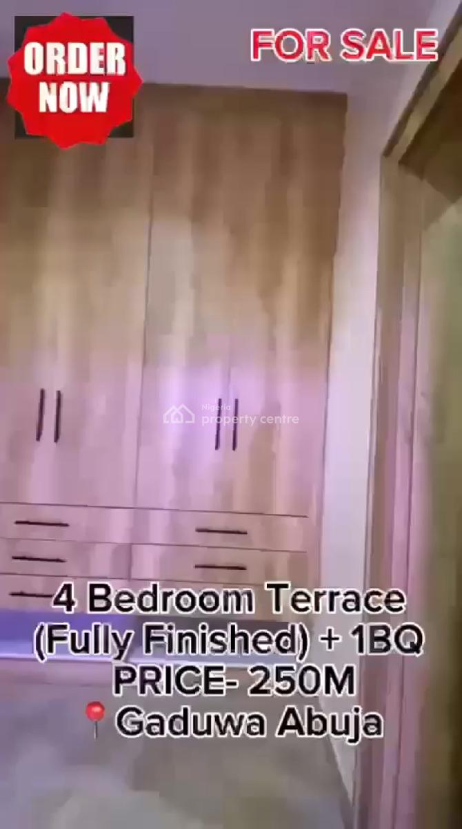 Luxury 4 Bedroom Terrace Duplex, Gaduwa Estate, Gaduwa, Abuja, Terraced Duplex for Sale