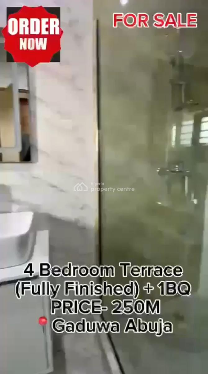 Luxury 4 Bedroom Terrace Duplex, Gaduwa Estate, Gaduwa, Abuja, Terraced Duplex for Sale