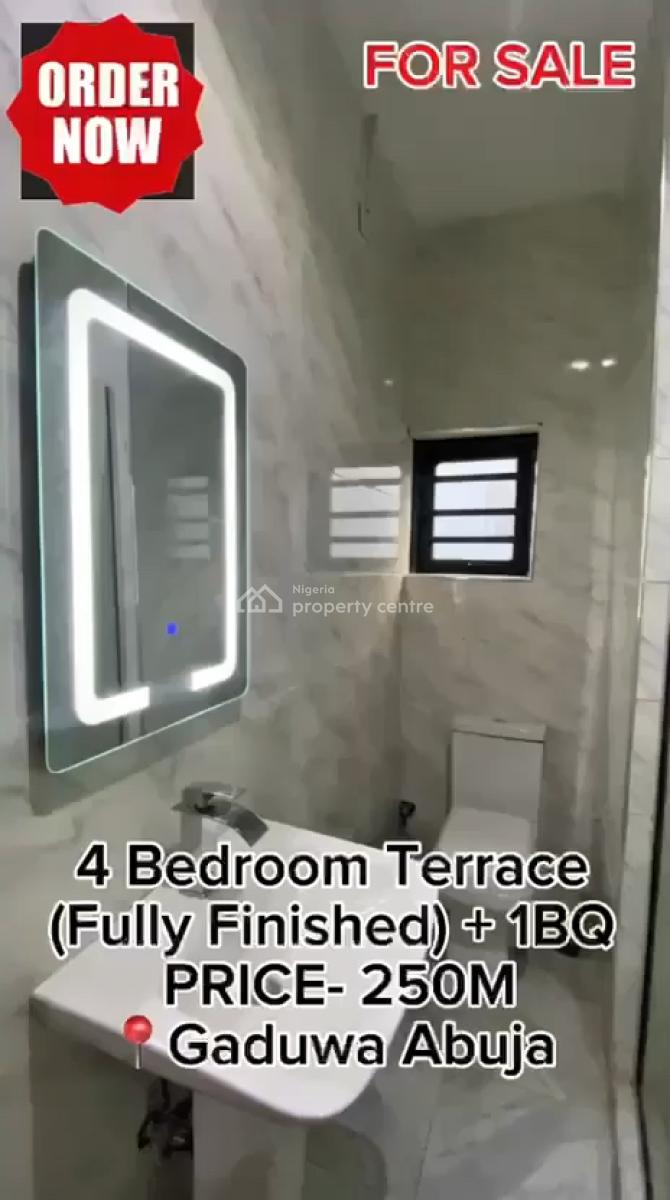 Luxury 4 Bedroom Terrace Duplex, Gaduwa Estate, Gaduwa, Abuja, Terraced Duplex for Sale