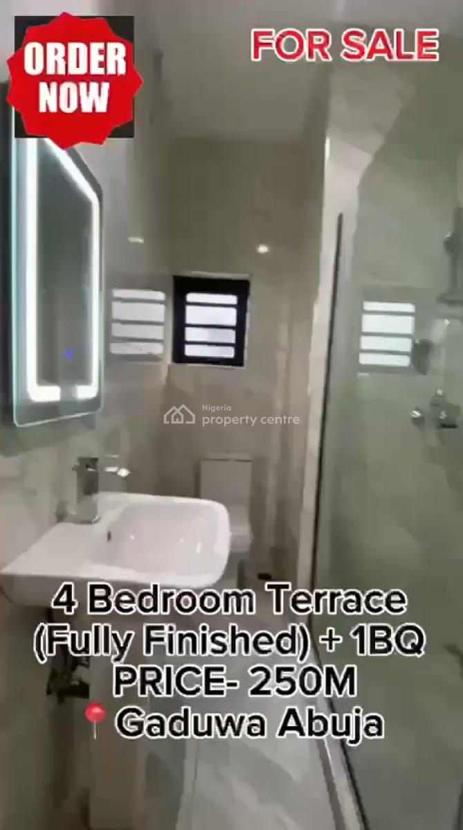Luxury 4 Bedroom Terrace Duplex, Gaduwa Estate, Gaduwa, Abuja, Terraced Duplex for Sale