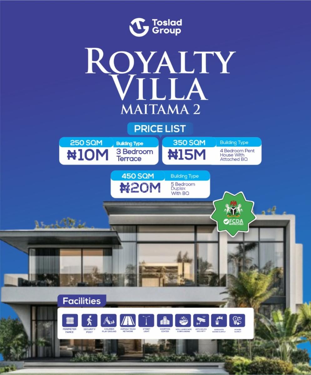 Buy & Build  Govtt Approved Estate Land  Strategically Located, Royalty Estate Maitama 2, Gwarinpa, Abuja, Mixed-use Land for Sale