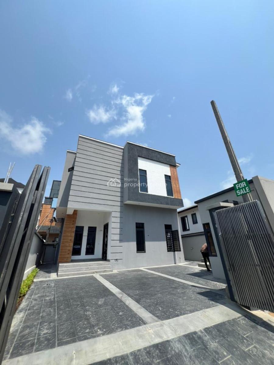 Spacious 4-bedroom Fully Detached House with Bq, Chevron, Lekki, Lagos, Detached Duplex for Sale