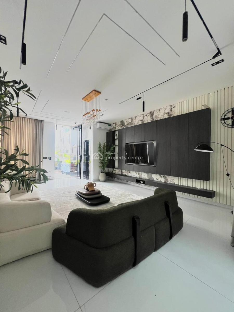 Furnished 5-bedroom Fully Detached House + Bq & Swimming Pool, with Bq and Swimming Pool, in a Secure Gated Estate, Chevron, Lekki, Lagos, Detached Duplex for Sale