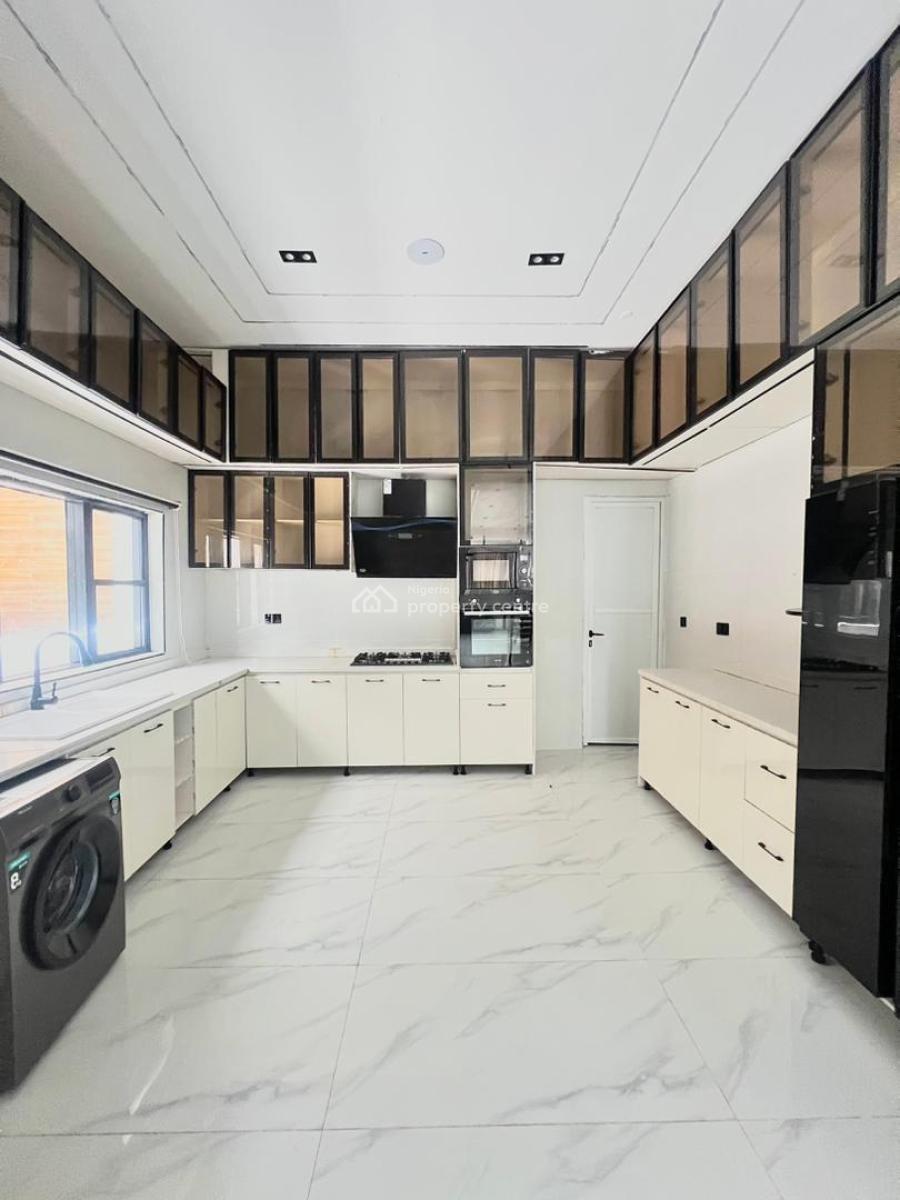 Furnished 5-bedroom Fully Detached House + Bq & Swimming Pool, with Bq and Swimming Pool, in a Secure Gated Estate, Chevron, Lekki, Lagos, Detached Duplex for Sale