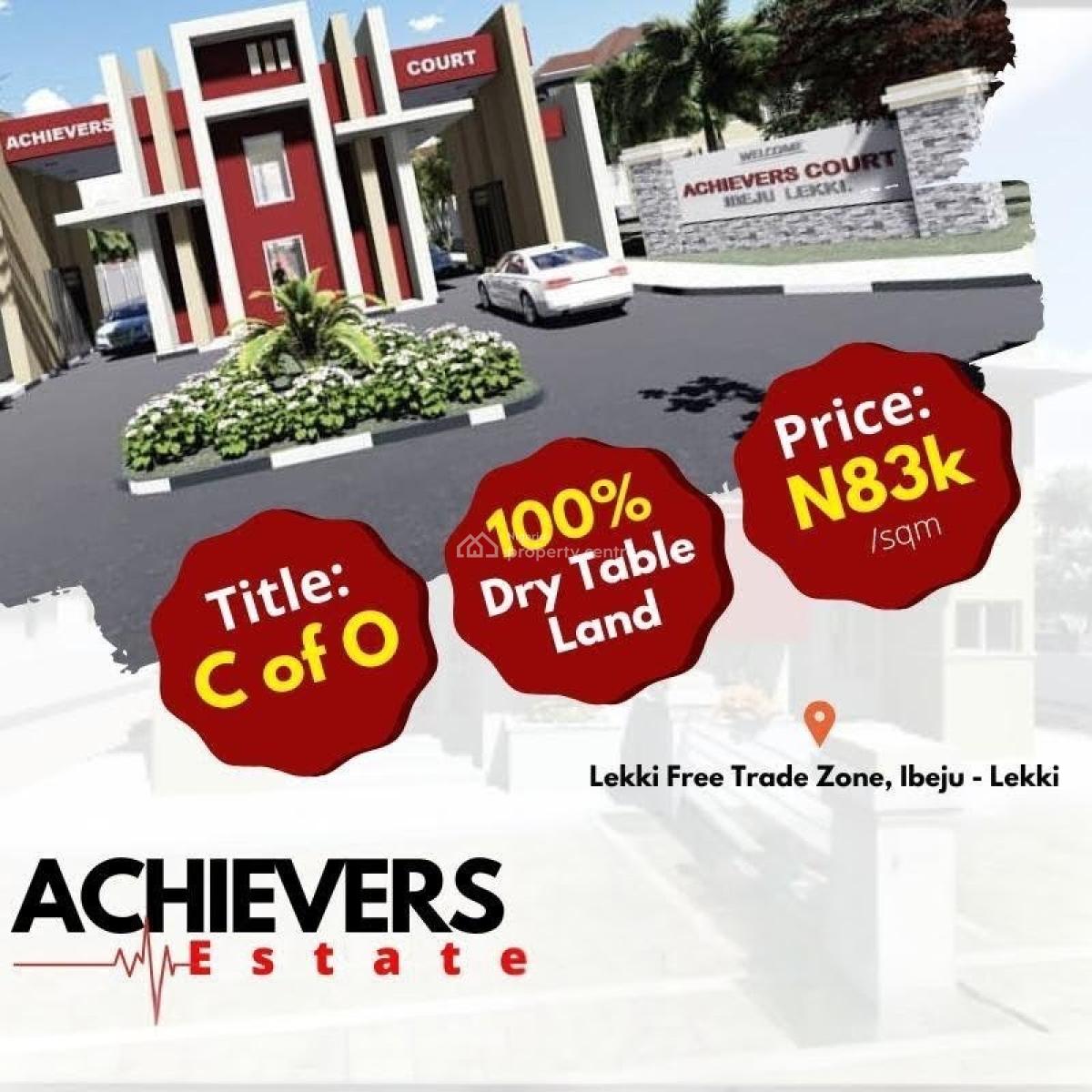 Plots of Land Available in a Prime Estate with Excellent Facilities, Achievers Court / Free Trade Zone, Osoroko, Ibeju Lekki, Lagos, Mixed-use Land for Sale