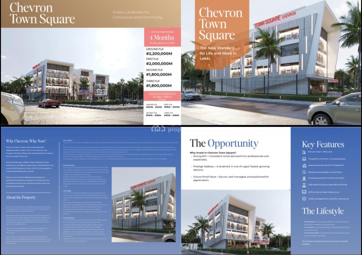 Chevron Town Square, Chevron Lekki, Lekki, Lagos, Plaza / Complex / Mall for Sale
