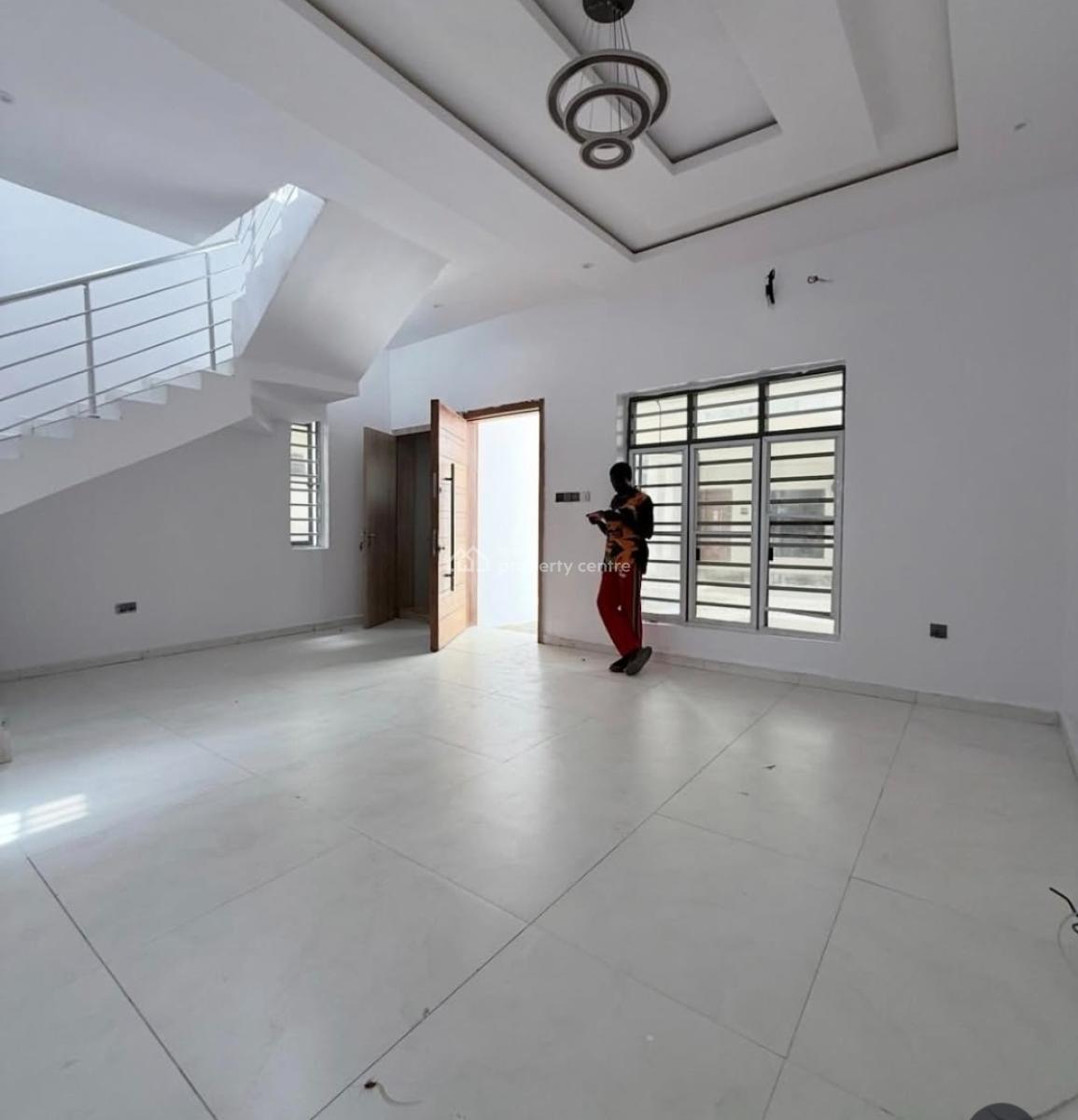 Spacious 4bedroom Terrace Duplex with Fitted Kitchen,, Ikota, Lekki, Lagos, Terraced Duplex for Rent